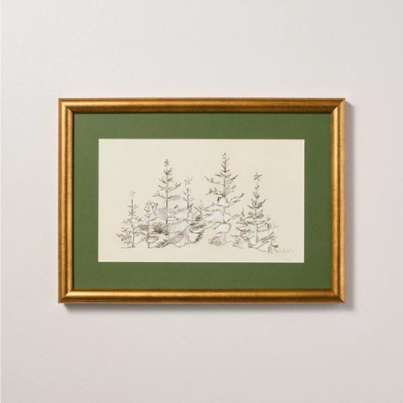 Hearth & Hand Other - Hearth & Hand Magnolia 10x14 Tree Sketch Framed Christmas Wall Art - Tar…